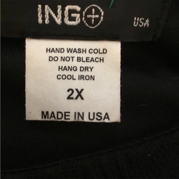 ING+ peplum cold shoulder short sleeve top Woman’s 2X black heavier weig… - Picture 2 of 15